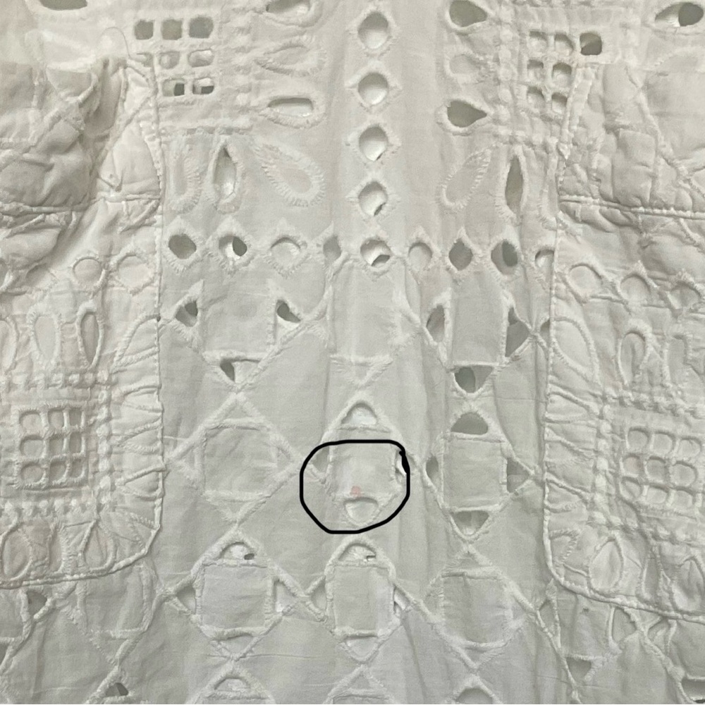 Anthropologie Maeve women’s white lace tunic dress cover-up. - Picture 8 of 8